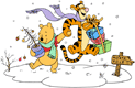 Winnie the Pooh, Tigger heading to the north pole