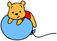 Winnie the Pooh on balloon