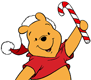 Winnie the Pooh candy cane