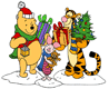 Winnie the Pooh, Tigger, Piglet