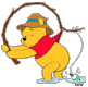 Winnie the Pooh fishing