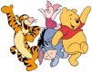 Pooh, Piglet, Tigger, Eeyore