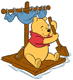 Winnie on raft