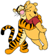 Tigger hugging Pooh