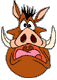 Horrified Pumbaa