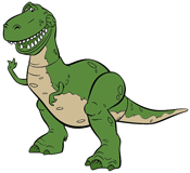 Rex waving