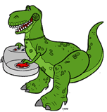 Rex playing a videogame