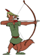 Robin Hood bow and arrow