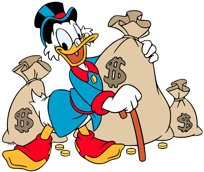 transparent images of Scrooge McDuck. all-original. 