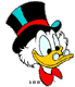 Scrooge McDuck's face