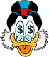 Scrooge's face