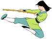 Mulan fighting