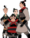 Mulan, Yao, Ling, Shang