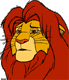 Sad, pensive Simba