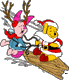 Winnie the Pooh, Piglet sled