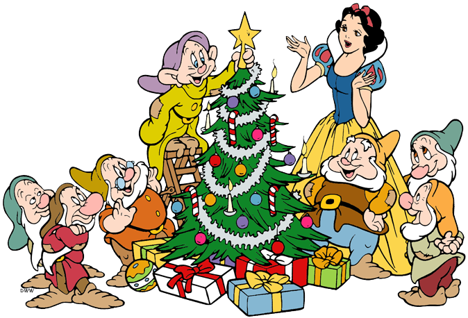 Snow White and the Seven Dwarfs Christmas Clip Art | Disney Clip Art Galore