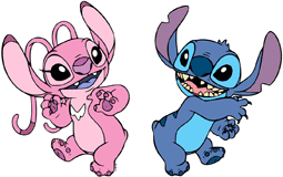 Stitch & Angel dancing