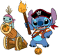 Stitch as a pirate