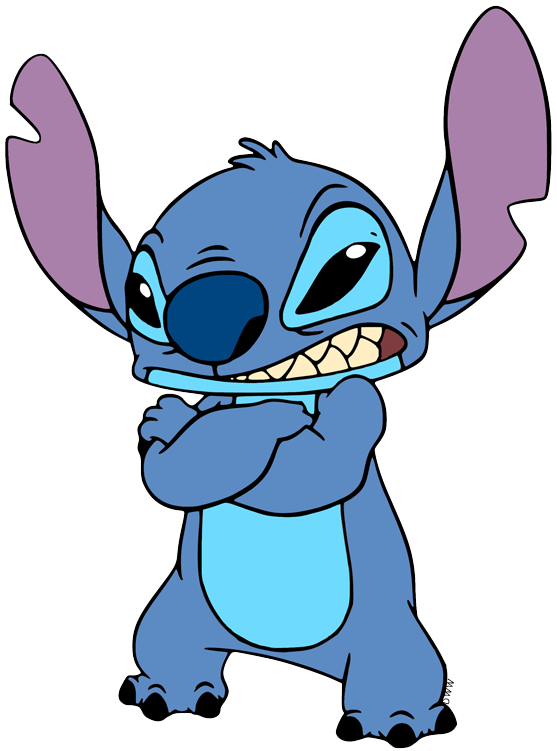 all-original. transparent images of Stitch and Angel. 