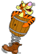 Tigger bouncing in barrel