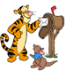 Tigger, Roo receiving a letter in the mailbox