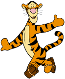 Tigger ice skating