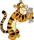 Tigger holding a teddy bear