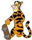 Tigger, skateboard