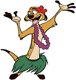 Timon hula dancing