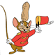 Timothy Q Mouse with a peanut under his hat