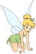 Tinker Bell kneeling