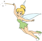 Tinker Bell with her wand