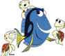 Dory, turtles