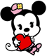Minnie Mouse heart