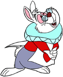 The White Rabbit smiling