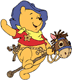 Winnie the Pooh playing cowboy