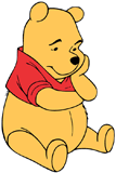 Winnie the Pooh looking worried