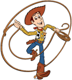 Woody swinging his lasso