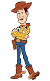Woody standing with his arms crossed