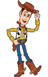 Woody tipping his hat