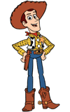 Woody with his hands on his hips