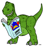 Rex reading a magazine