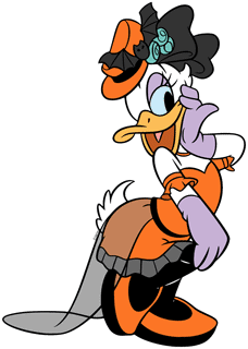 Classic Daisy Duck in costume
