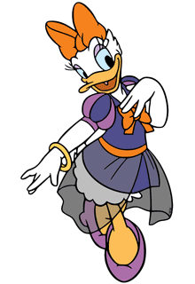 Daisy in a witch costume