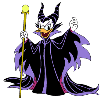 Daisy Duck as Maleficent