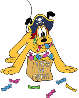 Pluto trick or treating