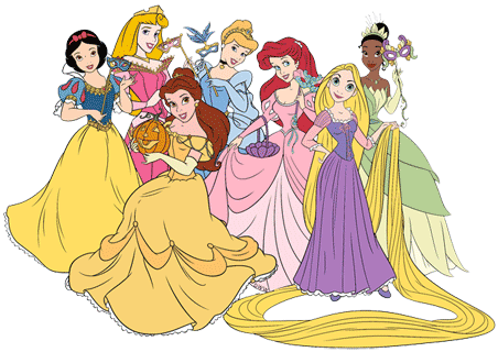 Disney Princesses on Halloween