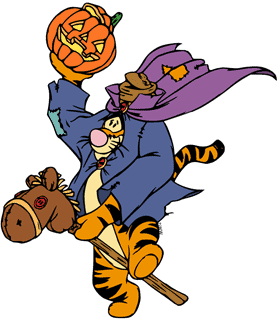 Tigger as the headless horseman