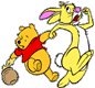 Pooh, Rabbit running