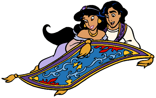 Download Aladdin and Jasmine Clip Art 2 | Disney Clip Art Galore